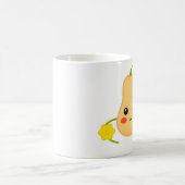 かわいいバターナットカボチャのマグ コーヒーマグカップ (中央)