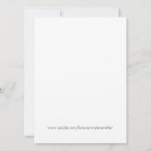 かわいいバチェロレッテの時間 招待状 (裏面)