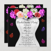 かわいいバチェロレッテデザイナー招待 招待状 (正面/裏面)