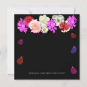 かわいいバチェロレッテデザイナー招待 招待状 (裏面)