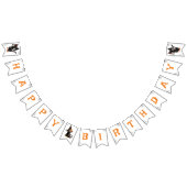 かわいいバックキャットハロウィーンの誕生日パーティー バンティングフラッグ (全)