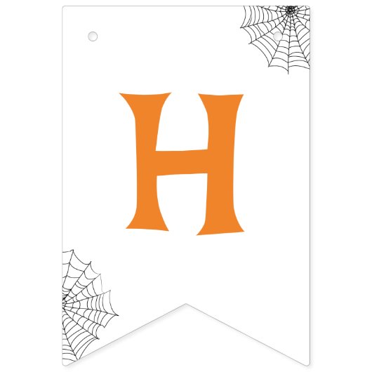 かわいいバックキャットハロウィーンの誕生日パーティー バンティングフラッグ (第2の旗)