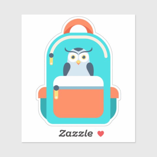 かわいいバックパック学校のステッカー シール (シート)