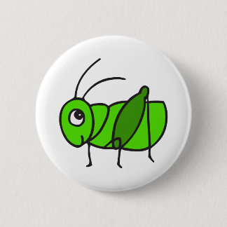 かわいいバッタ 缶バッジ