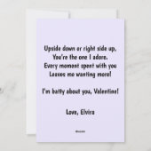 かわいいバットバレンタイン　あなたと一緒に過ごすのが大好き シーズンカード (裏面)