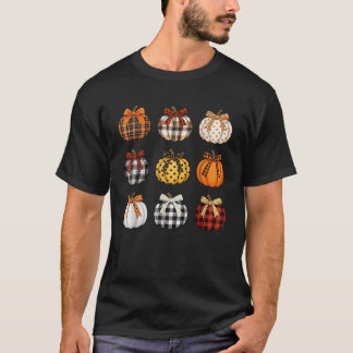 かわいいバッファロープレイドカボンプキンコケット名門私立校風のバウTha Tシャツ