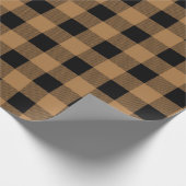 かわいいバッファロープレイドクリスマスラッピング紙 ラッピングペーパー (角)