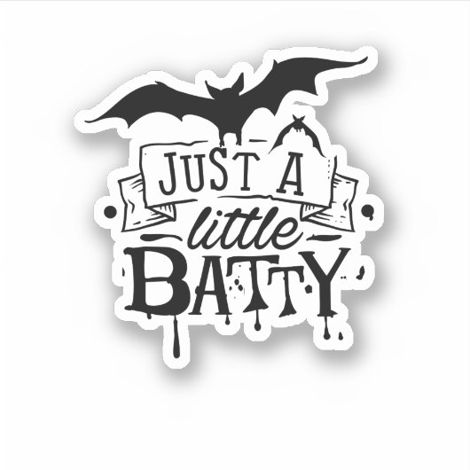 かわいいバティのハロウィーン シール (正面)