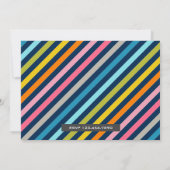 かわいいバドミントンの女の子の誕生日パーティー招待状 招待状 (裏面)