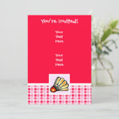 かわいいバドミントン 招待状 (スタンド正面)