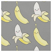 かわいいバナナかわいいズキッズ漫画 ファブリック (クローズアップ)