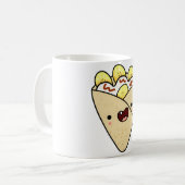 かわいいバナナとクリームクレープ コーヒーマグカップ (正面左)