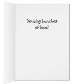 かわいいバナナガールバレンタインズデイカード (内側 (右))