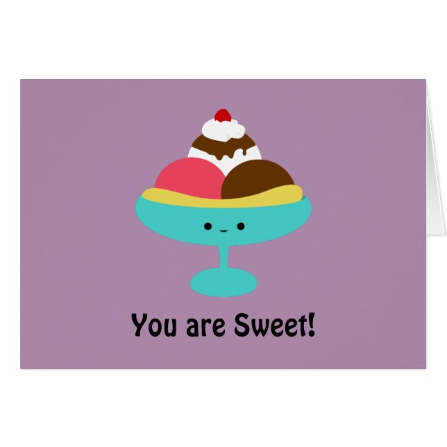 かわいいバナナスプリット (正面横)