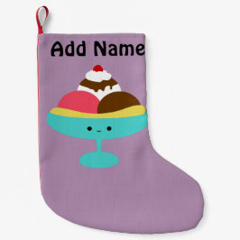 かわいいバナナスプリット スモールクリスマスストッキング