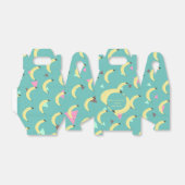 かわいいバナナバンチティール（緑がかった色）紙吹雪ベビーシャワー フェイバーボックス (折り畳みなし)