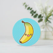 かわいいバナナバースデーパーティー 招待状 (スタンド正面)