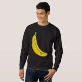 かわいいバナナフルーツハロウィーン衣装バナナビーガンL スウェットシャツ (正面フル)