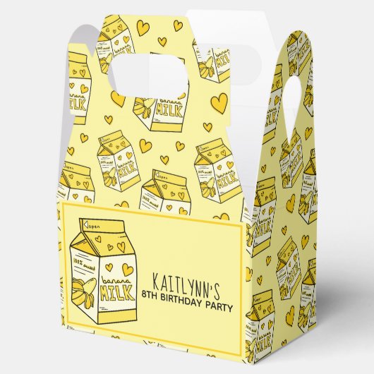 かわいいバナナミルクカートン フェイバーボックス (オープン)