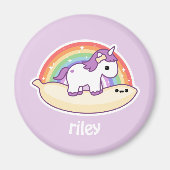 かわいいバナナユニコーン マグネット (正面)