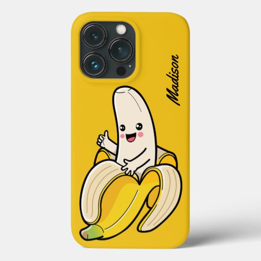 かわいいバナナ名前をカスタムするの電話代 Case-Mate iPhoneケース (裏面)