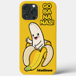 かわいいバナナ名前をカスタムするの電話代 iPhone 13 PRO MAXケース