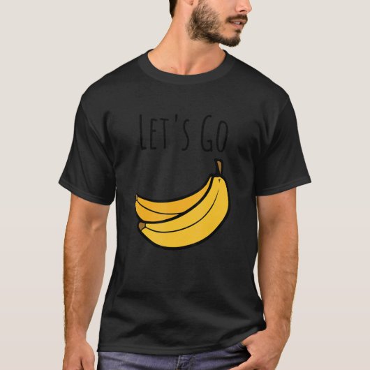 かわいいバナナ行こうジョーク皮肉ことわざ1 Tシャツ (正面)