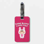 かわいいバニーがあなたを愛する告白 ラゲッジタグ (裏面縦)