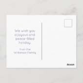 かわいいバニーとエッグハッピーイースターオンパステルグリーン ポストカード (裏面)