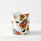 かわいいバニーとクマのハロウィン コーヒーマグカップ (中央)