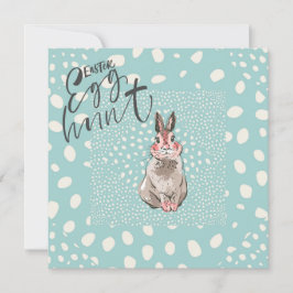 かわいいバニーとスポットイースターエッグ狩り 招待状