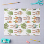 かわいいバニーとニンジンの復活祭のdecompage 薄葉紙 (クラフト)