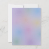 かわいいバニーと花ベビー《キリスト教》洗礼式や命名式バプテスマ 招待状 (裏面)