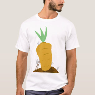 かわいいバニーのにんじん Tシャツ