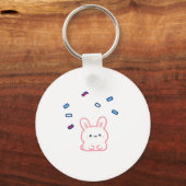 かわいいバニーのキャンディーレイン キーホルダー (正面)