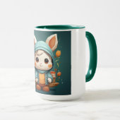 かわいいバニーのマグカップ マグカップ (正面右)