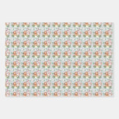 かわいいバニーのラッピング紙 ラッピングペーパーシート (正面3)