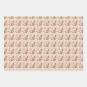 かわいいバニーのラッピング紙 ラッピングペーパーシート (正面)