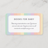 かわいいバニーの女の子や男の子のシャワーベビー エンクロージャーカード (正面)