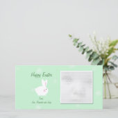 かわいいバニーの復活祭のフォトカード シーズンカード (スタンド正面)