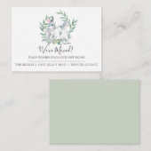 かわいいバニーの新居引っ越し案内 エンクロージャーカード (正面/裏面)