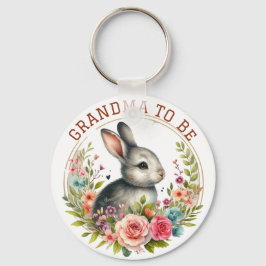かわいいバニーの花おばあちゃん発表 キーホルダー