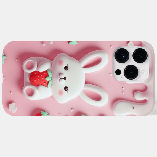 かわいいバニーの電話ケース – かわいいウサギ Case-Mate iPhoneケース (裏面 (横))