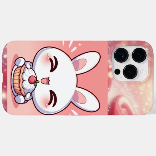 かわいいバニーの電話ケース Case-Mate iPhoneケース (裏面 (横))