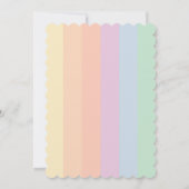 かわいいバニーは途中の女の子の赤ちゃんシャワー 招待状 (裏面)