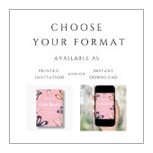 かわいいバニーイヤーイースターブランチ 招待状