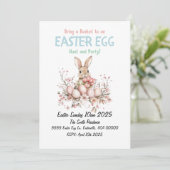 かわいいバニーイースターエッグ狩りとパーティー 招待状 (スタンド正面)