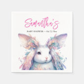 かわいいバニーイースターナプキンス スタンダードカクテルナプキン (正面)