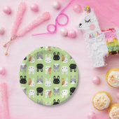 かわいいバニーウサギ ペーパープレート (パーティー)