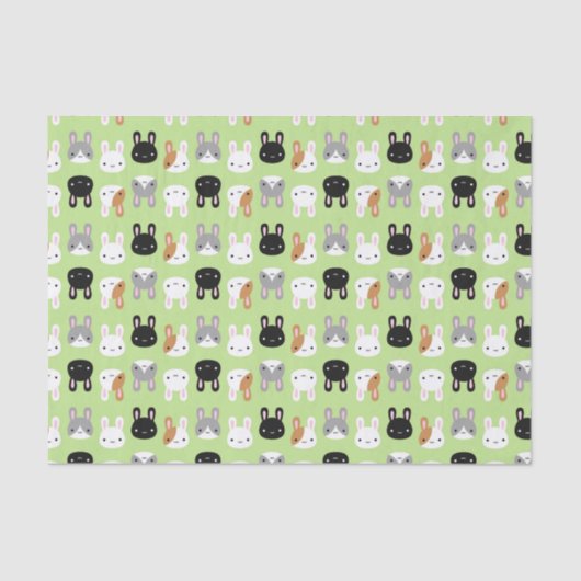 かわいいバニーウサギ 薄葉紙 (正面)